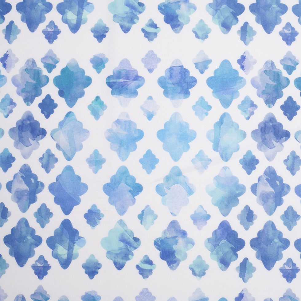 Watercolor Clouds Digitally Printed Stretch Neoprene/Scuba Knit Watercolor Clouds Digitally Printed Stretch Neoprene/Scuba Knit