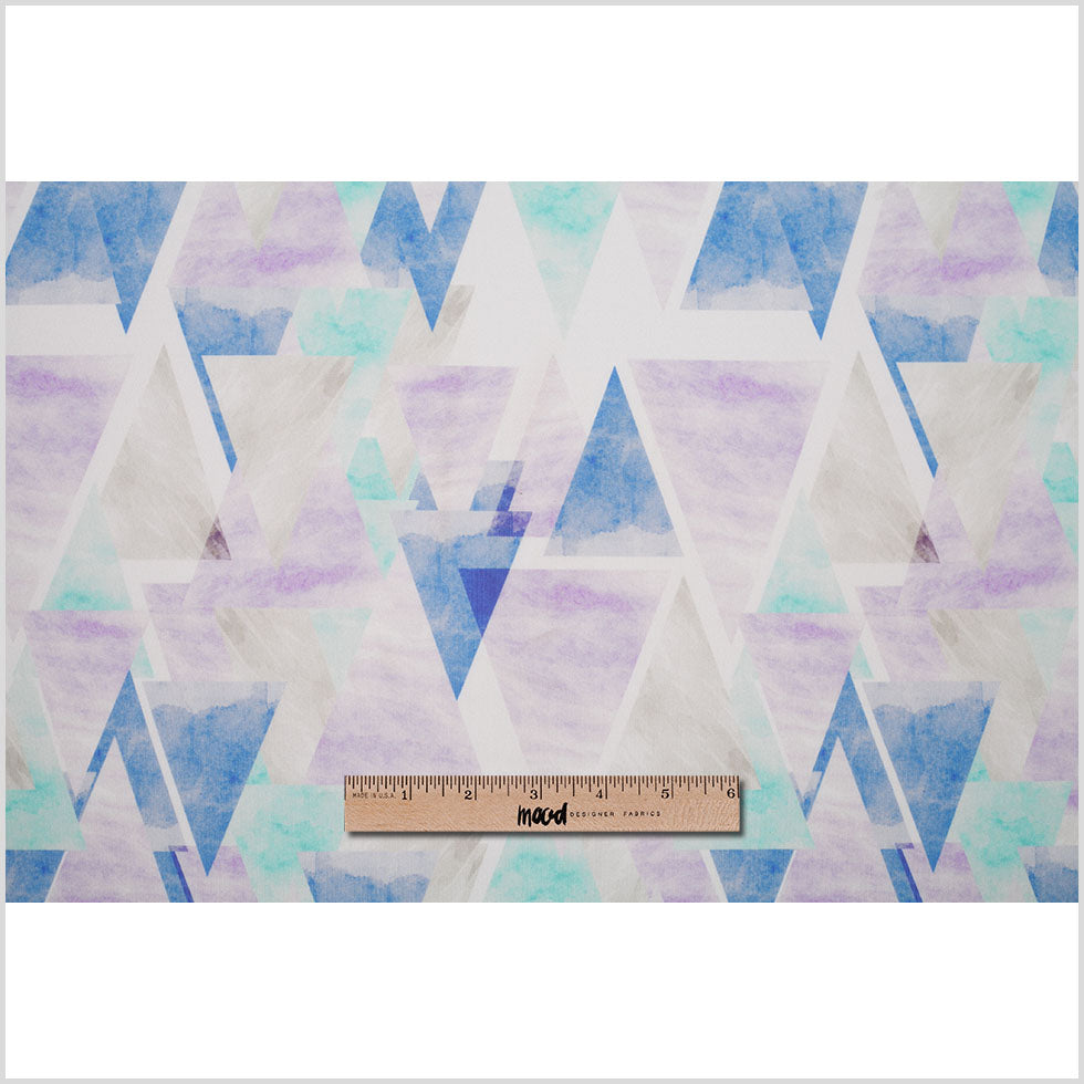 Abstract Geometric Digitally Printed Stretch Neoprene/Scuba Knit Full Abstract Geometric Digitally Printed Stretch Neoprene/Scuba Knit Full