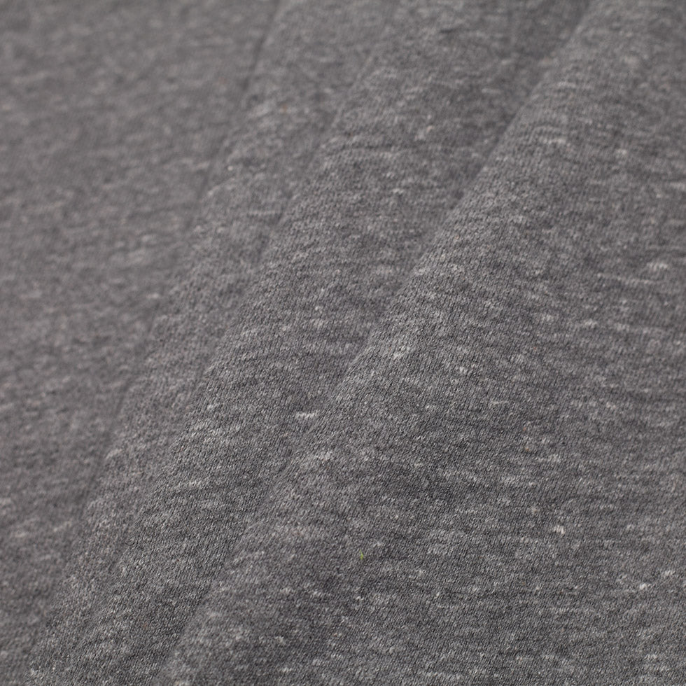 Cadet Charcoal/Cream French Terry Cotton Knit - Detail Cadet Charcoal/Cream French Terry Cotton Knit - Detail