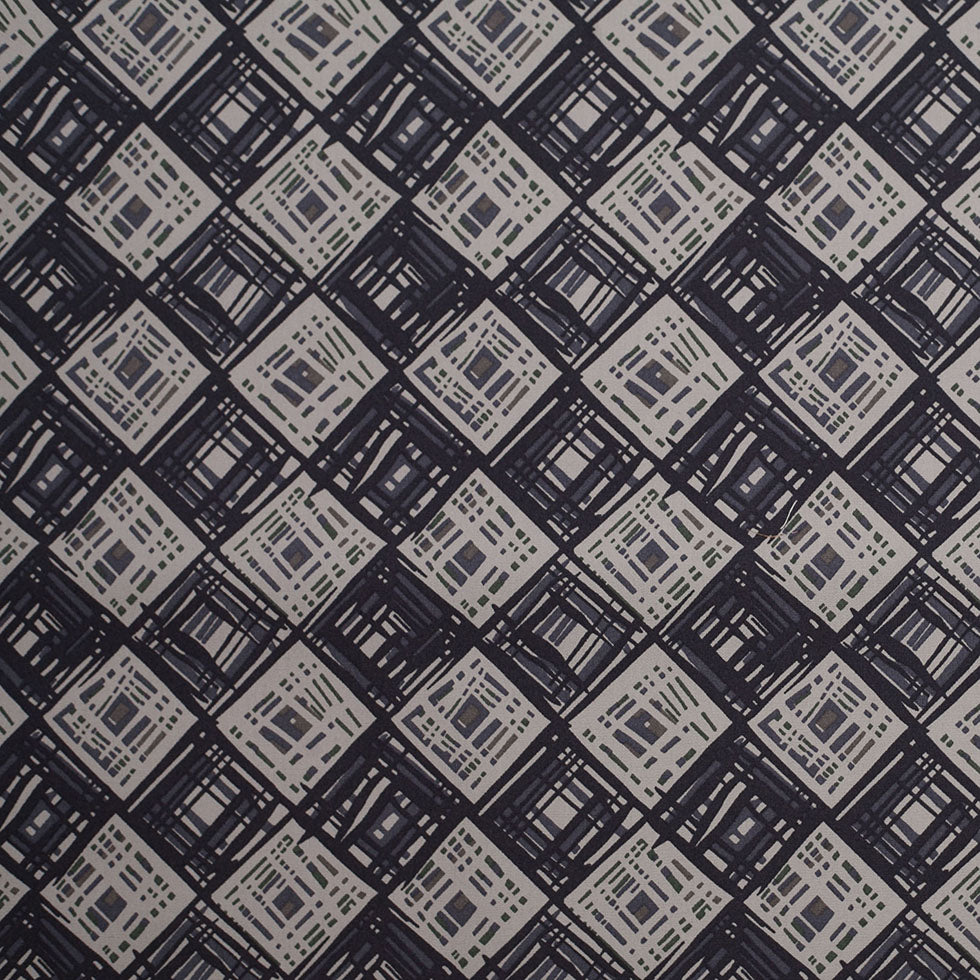Liberty of London Rhian Green/Gray Cotton Poplin Liberty of London Rhian Green/Gray Cotton Poplin