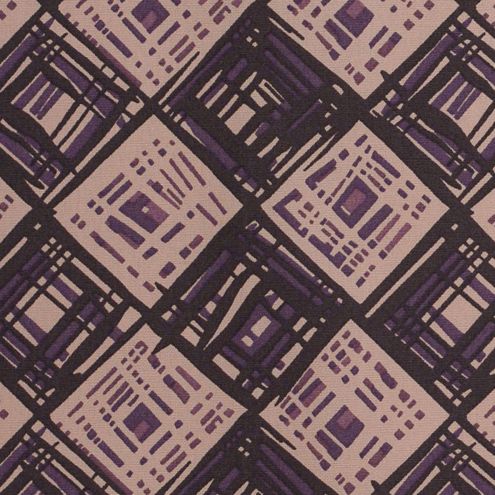 Liberty of London Rhian Beige/Purple Cotton Poplin - Detail Liberty of London Rhian Beige/Purple Cotton Poplin - Detail