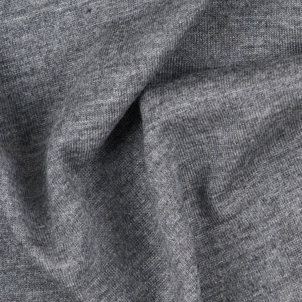 Heathered Gray Viscose Jersey Detail Heathered Gray Viscose Jersey Detail