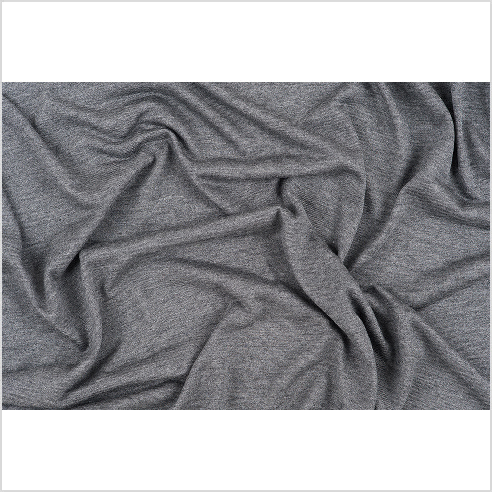 Heathered Gray Viscose Jersey Full Heathered Gray Viscose Jersey Full