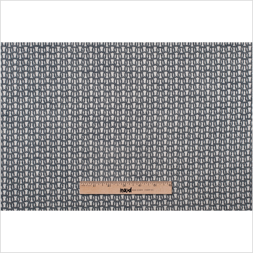 White/Navy Cotton Jacquard Full White/Navy Cotton Jacquard Full