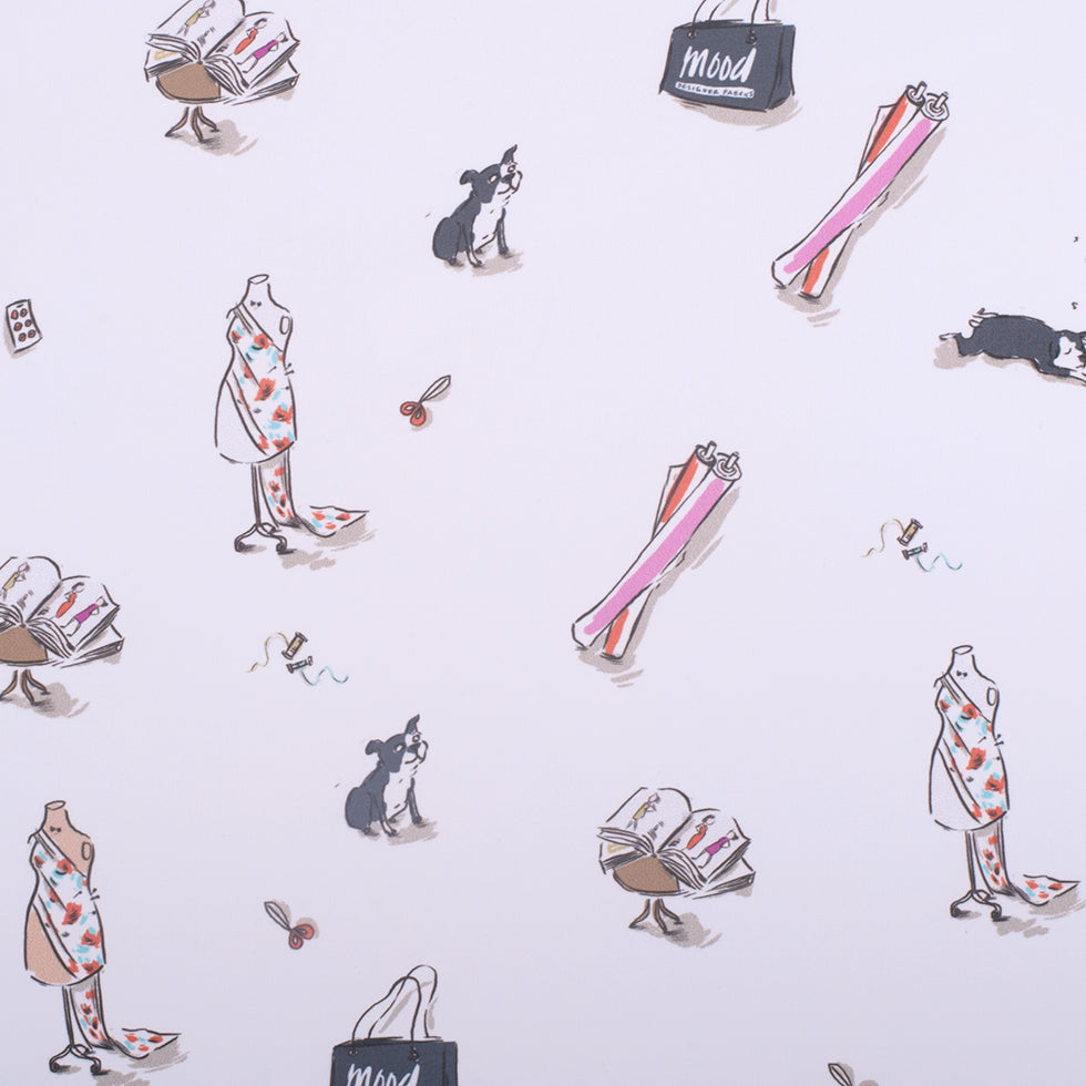 Mood Icons Digitally Printed Polyester Chiffon Mood Icons Digitally Printed Polyester Chiffon