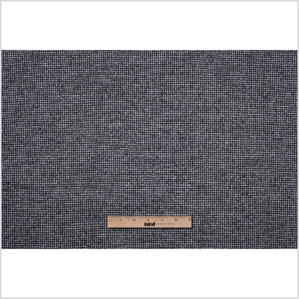 Gray/Black Houndstooth Blended Wool Knit - Full Gray/Black Houndstooth Blended Wool Knit - Full