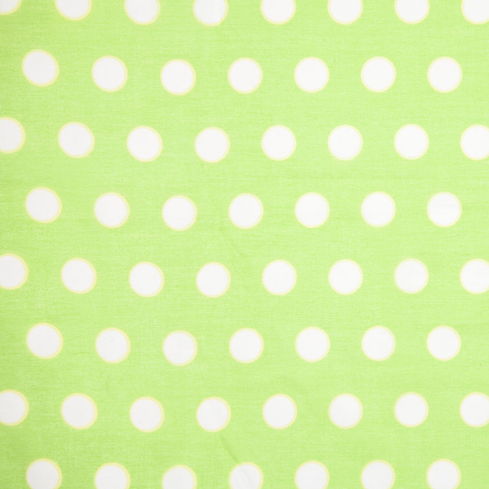 Cotton Voile - Lime Green Polka Dots Cotton Voile - Lime Green Polka Dots