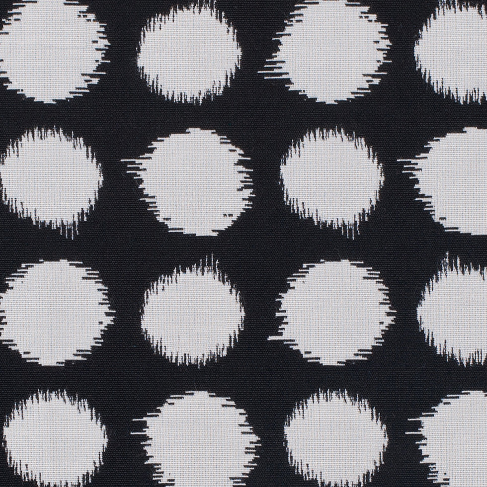 Black and White Polka Dot Blended Cotton Woven - Detail Black and White Polka Dot Blended Cotton Woven - Detail