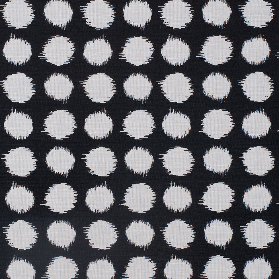 Black and White Polka Dot Blended Cotton Woven Black and White Polka Dot Blended Cotton Woven