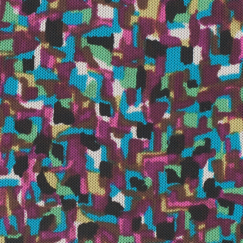 Multicolor Blended Cotton Stretch Mesh - Detail Multicolor Blended Cotton Stretch Mesh - Detail