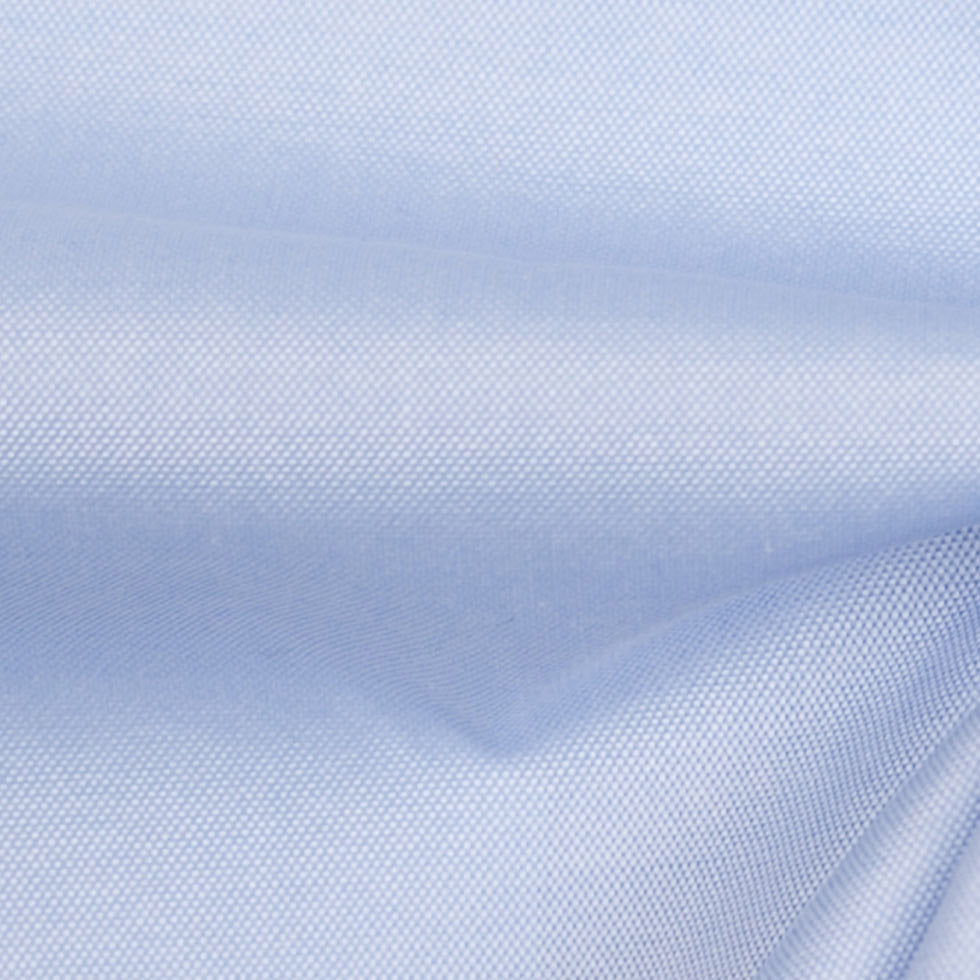 Light Blue Pinpoint Cotton Shirting - Detail Light Blue Pinpoint Cotton Shirting - Detail