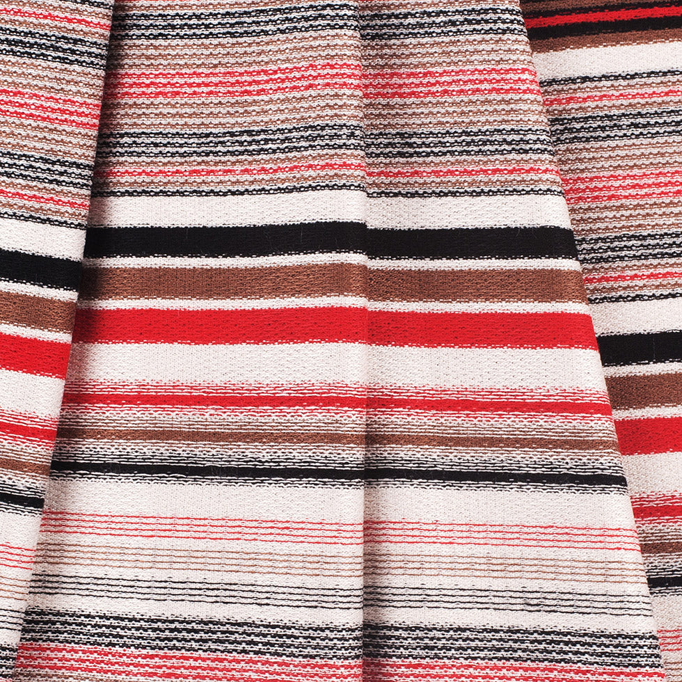 Taupe/Mocha/Black/Red Stretch Cotton Terry Folded Taupe/Mocha/Black/Red Stretch Cotton Terry Folded