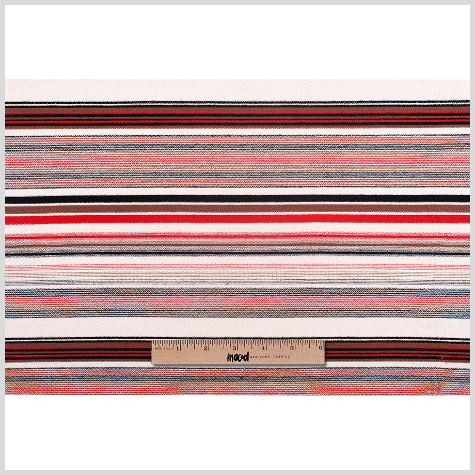 Taupe/Mocha/Black/Red Stretch Cotton Terry Full Taupe/Mocha/Black/Red Stretch Cotton Terry Full