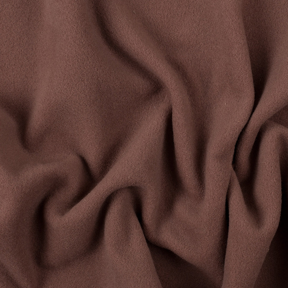 Wool and Cashmere Coating Made in Italy - Brown - Alberini Collection Wool and Cashmere Coating Made in Italy - Brown - Alberini Collection