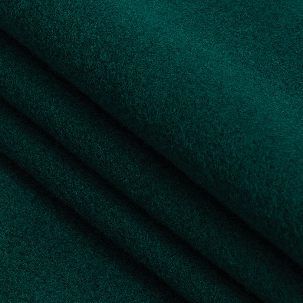 Wool and Cashmere Coating Made in Italy - Dark Teal - Alberini Collection Wool and Cashmere Coating Made in Italy - Dark Teal - Alberini Collection