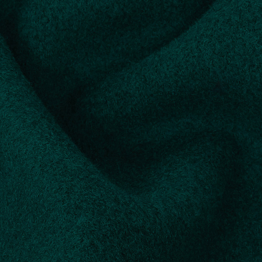 Wool and Cashmere Coating Made in Italy - Dark Teal - Alberini Collection Wool and Cashmere Coating Made in Italy - Dark Teal - Alberini Collection