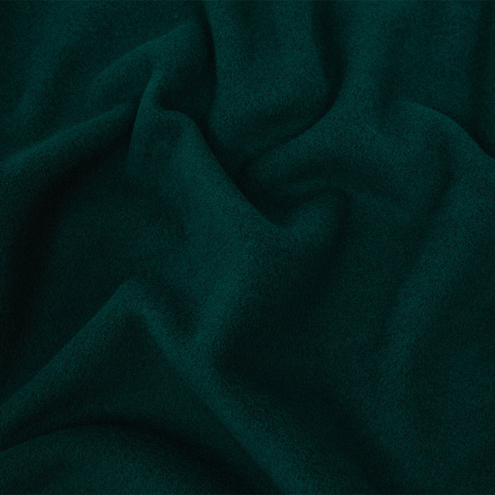 Wool and Cashmere Coating Made in Italy - Dark Teal - Alberini Collection Wool and Cashmere Coating Made in Italy - Dark Teal - Alberini Collection