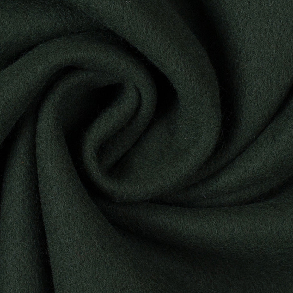 Wool and Cashmere Coating Made in Italy - Forest Green - Alberini Collection