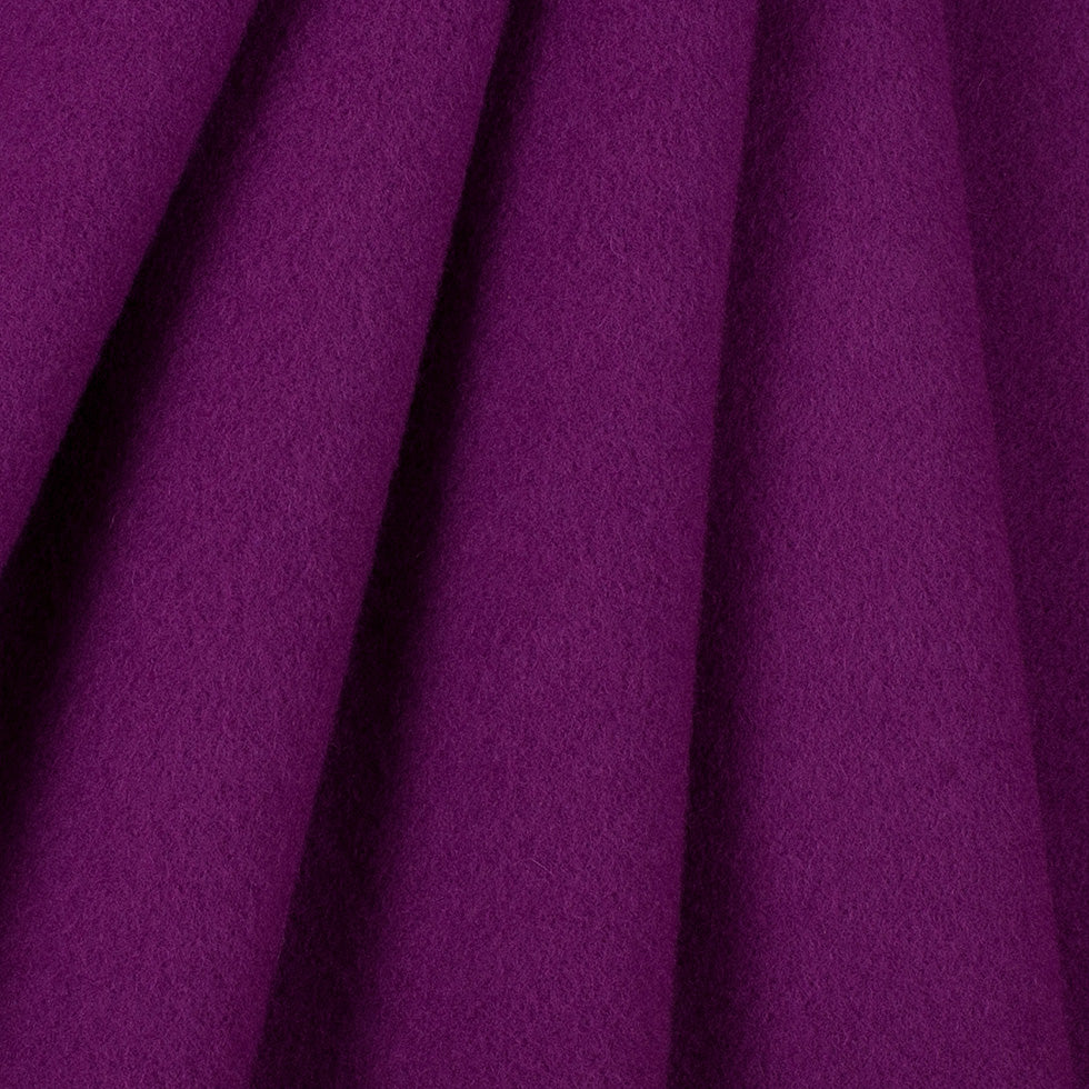 Wool and Cashmere Coating Made in Italy - Purple - Alberini Collection Wool and Cashmere Coating Made in Italy - Purple - Alberini Collection