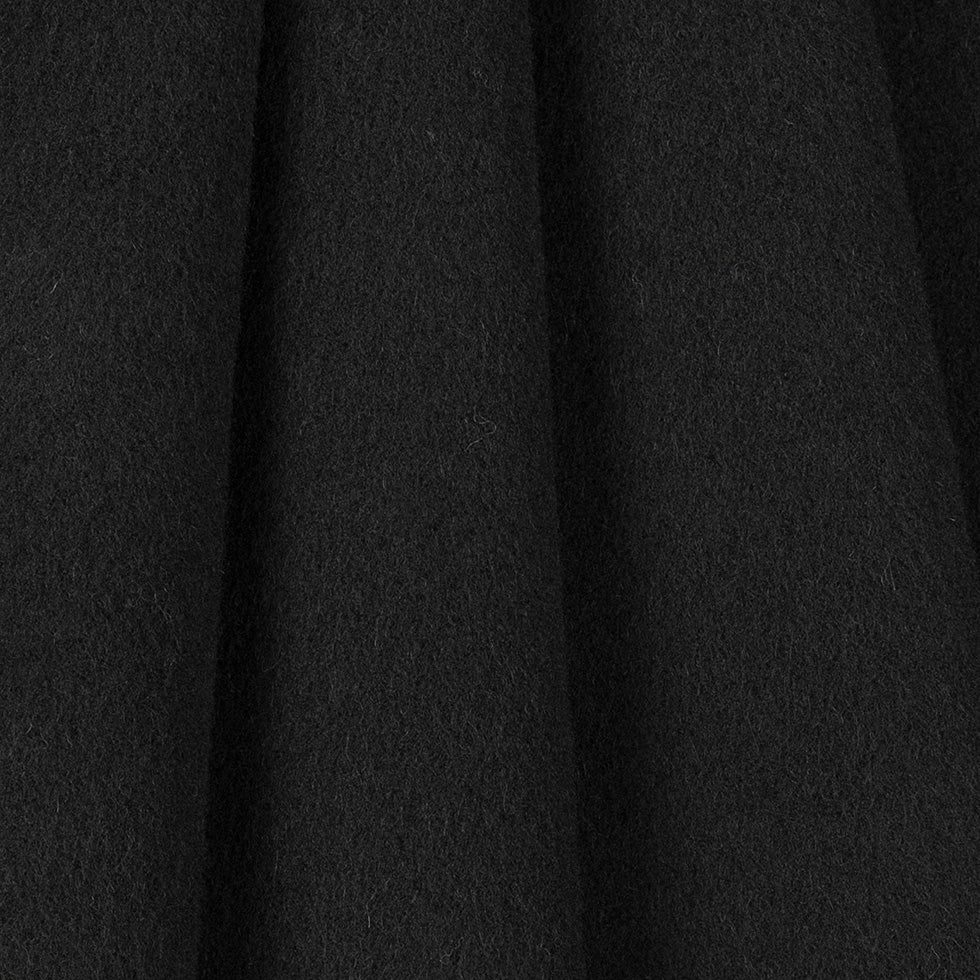 Wool/Cashmere Coating - Black, Made in Italy - Alberini Collection