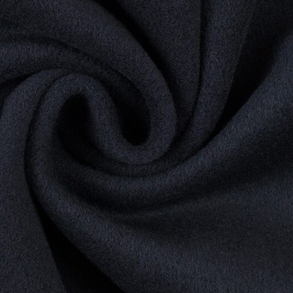 Wool and Cashmere Coating Made in Italy - Navy - Alberini Collection Wool and Cashmere Coating Made in Italy - Navy - Alberini Collection