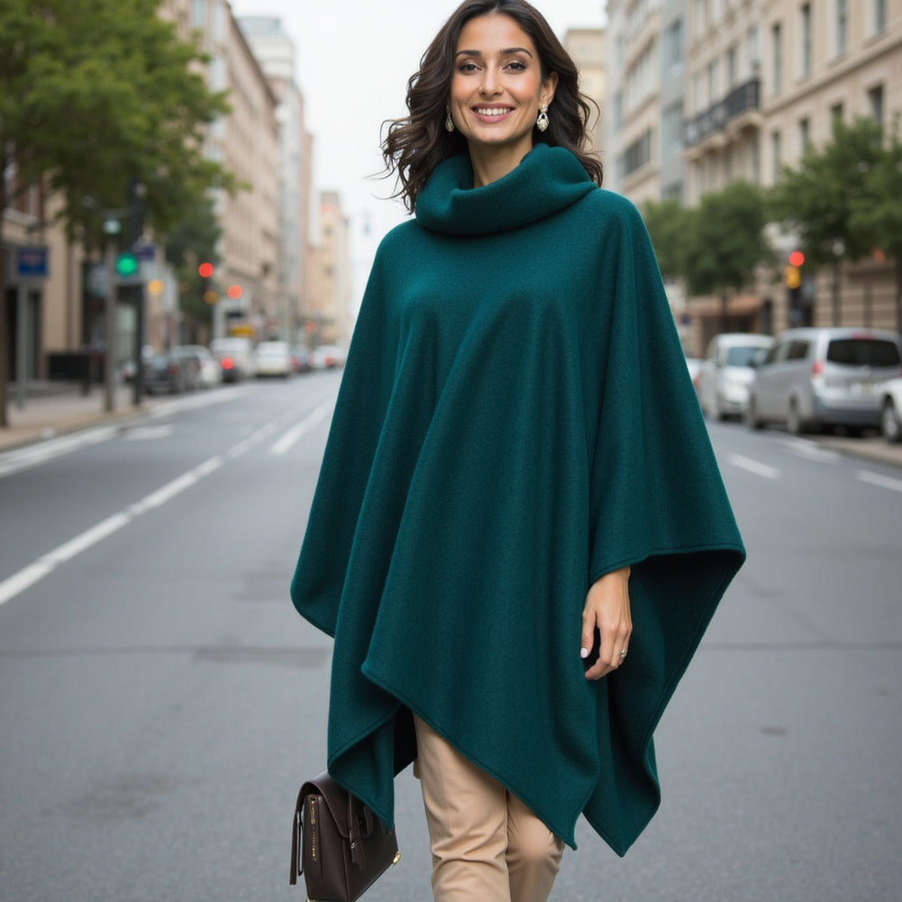 Wool and Cashmere Coating Made in Italy - Ocean Blue - Alberini Collection Wool and Cashmere Coating Made in Italy - Ocean Blue - Alberini Collection