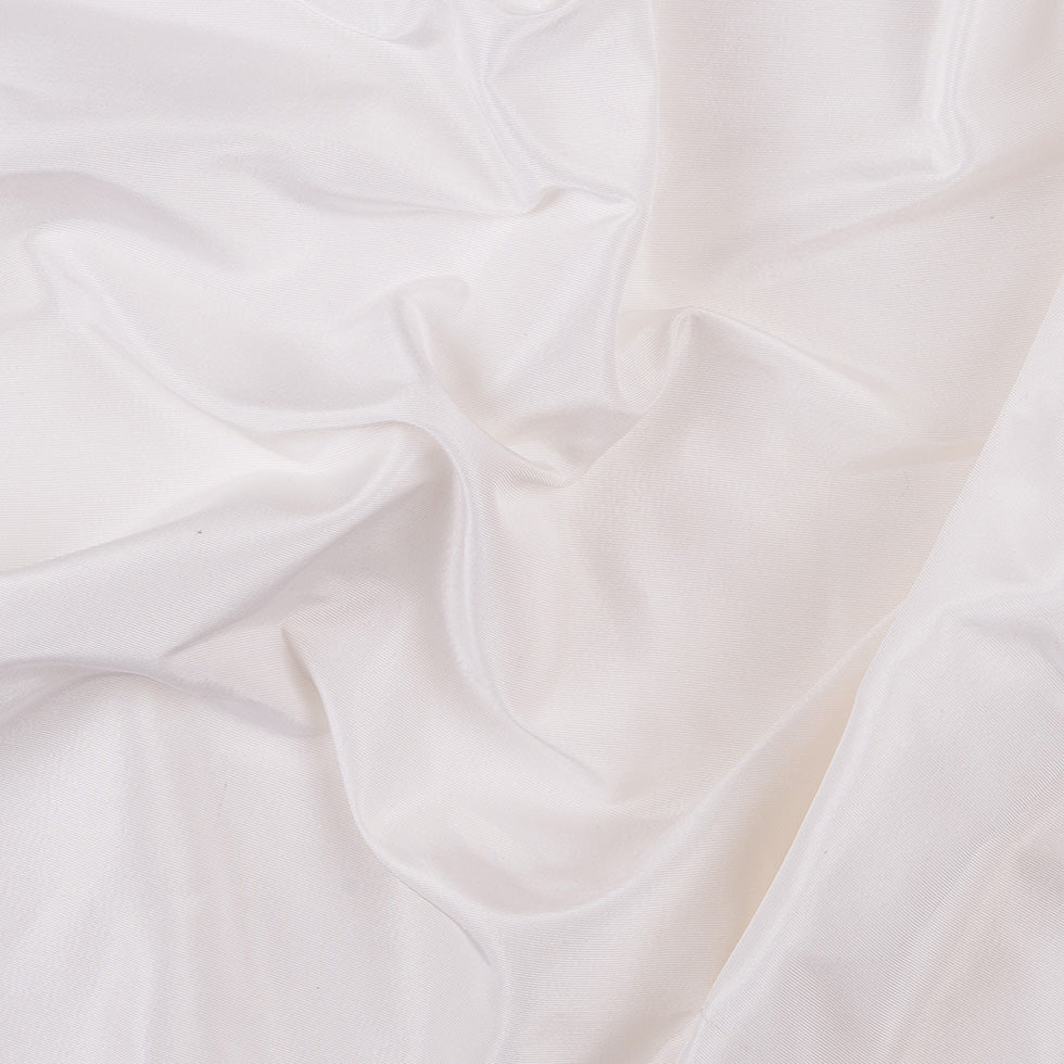 Premier White Heavy 100% Silk Taffeta Premier White Heavy 100% Silk Taffeta