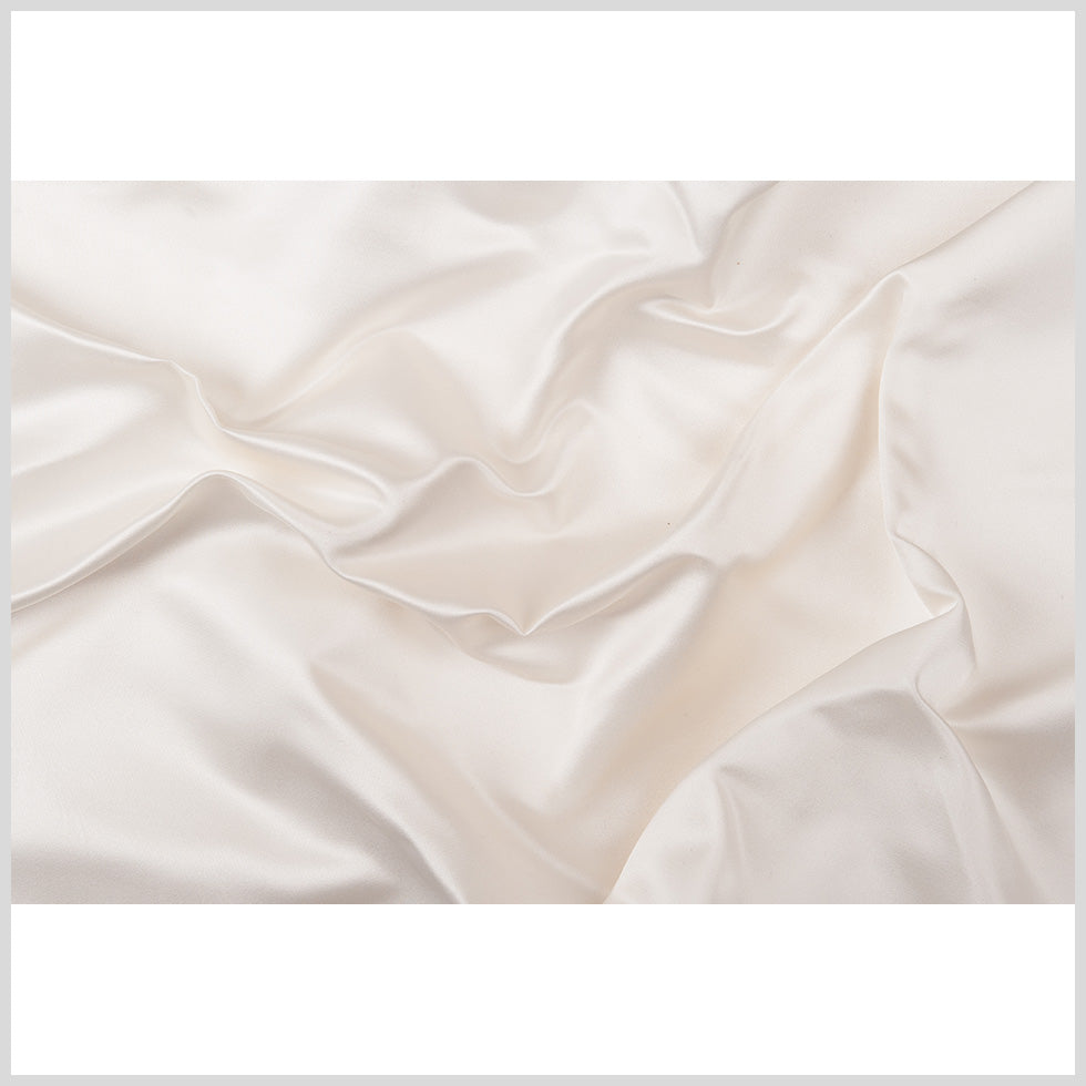 Premier Ivory 100% Silk Double Face Duchesse Satin - Folded Premier Ivory 100% Silk Double Face Duchesse Satin - Folded