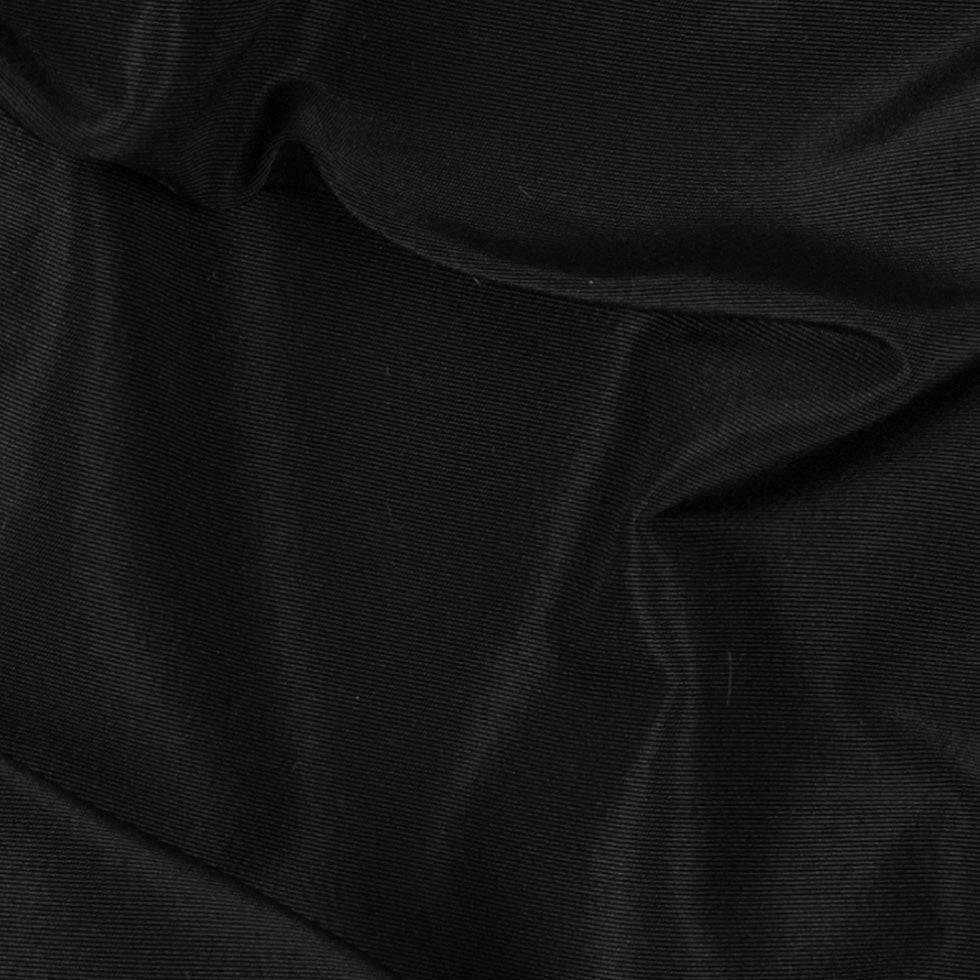 Premier Black Heavy 100% Silk Taffeta - Full Premier Black Heavy 100% Silk Taffeta - Full