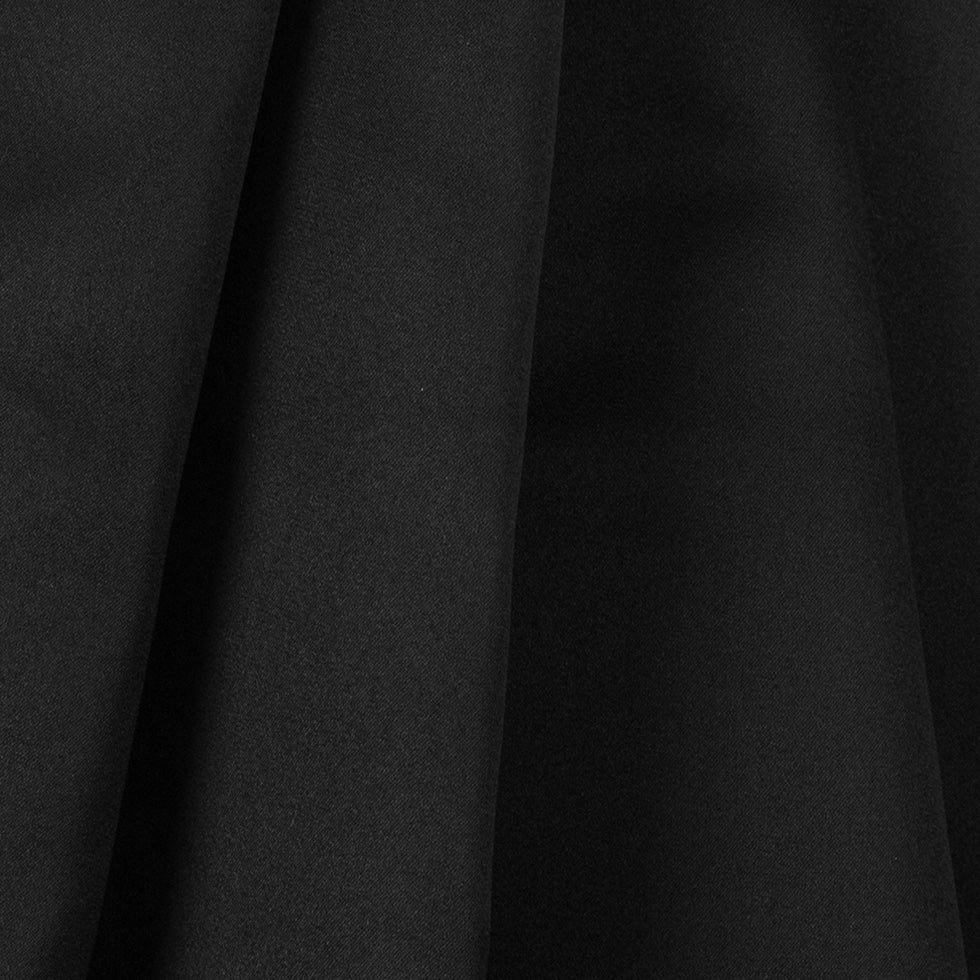 Premier Black 100% Silk Double Face Duchesse Satin Detail Premier Black 100% Silk Double Face Duchesse Satin Detail