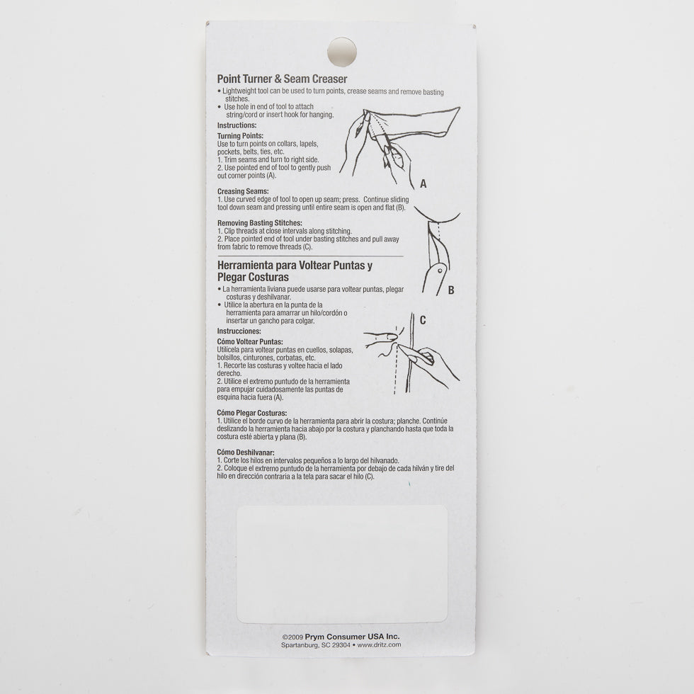 Dritz Point Turner and Seam Creaser - Detail