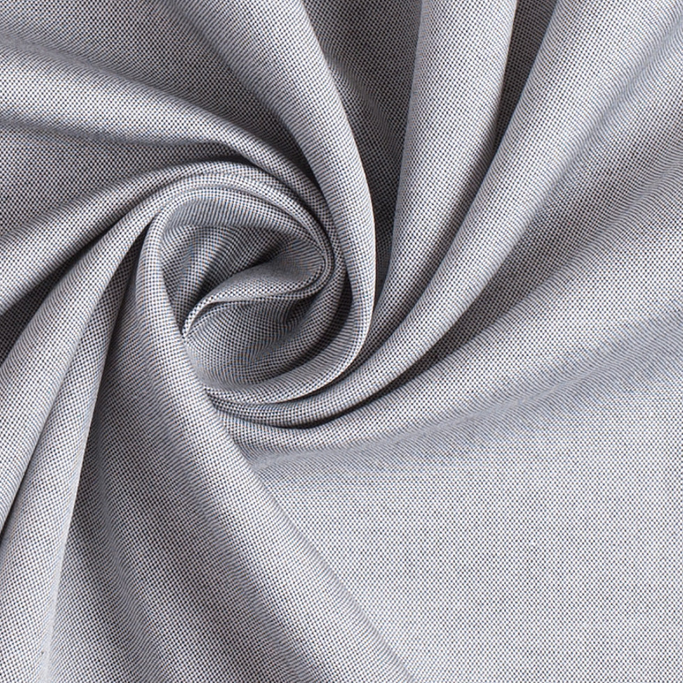 Salt and Pepper Pinpoint Oxford Pima Cotton Woven Shirting Detail Salt and Pepper Pinpoint Oxford Pima Cotton Woven Shirting Detail