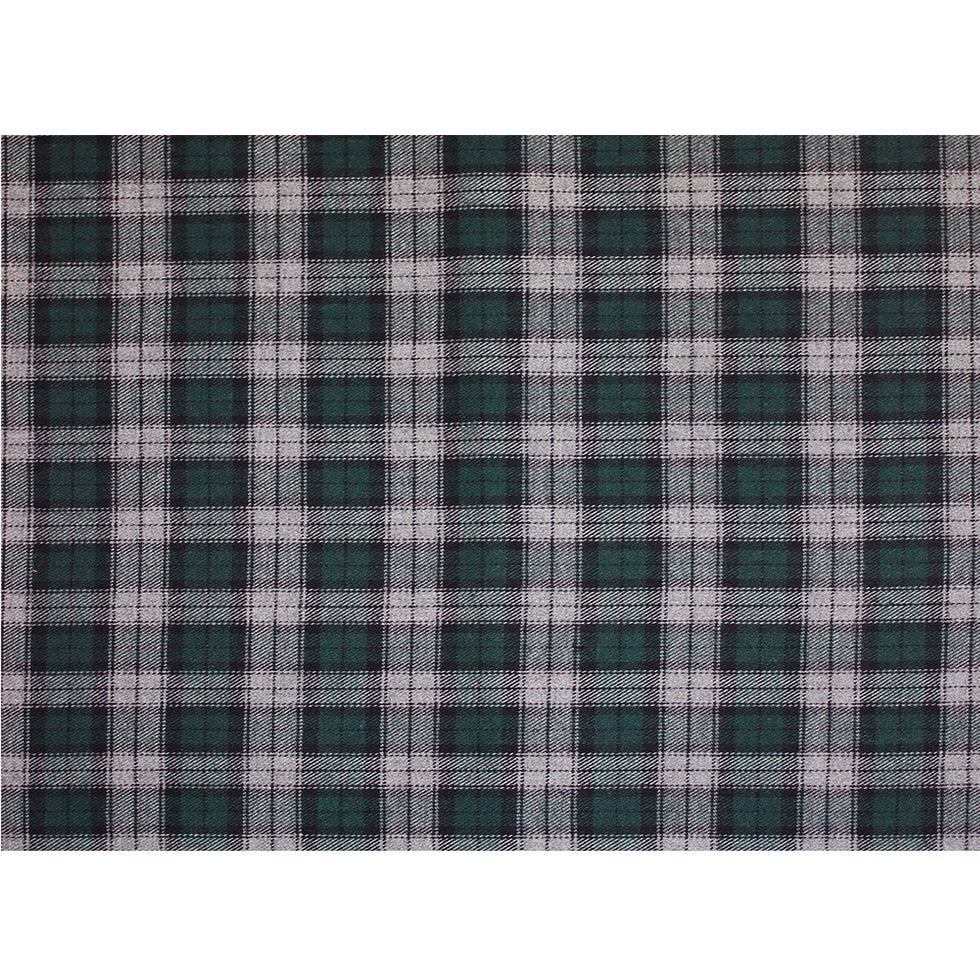 Green/Black/Gray Tartan Plaid Cotton Flannel Full Green/Black/Gray Tartan Plaid Cotton Flannel Full