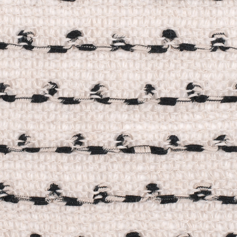 Peyote/Black Spotted Cotton Blended Wool Knit Full Peyote/Black Spotted Cotton Blended Wool Knit Full