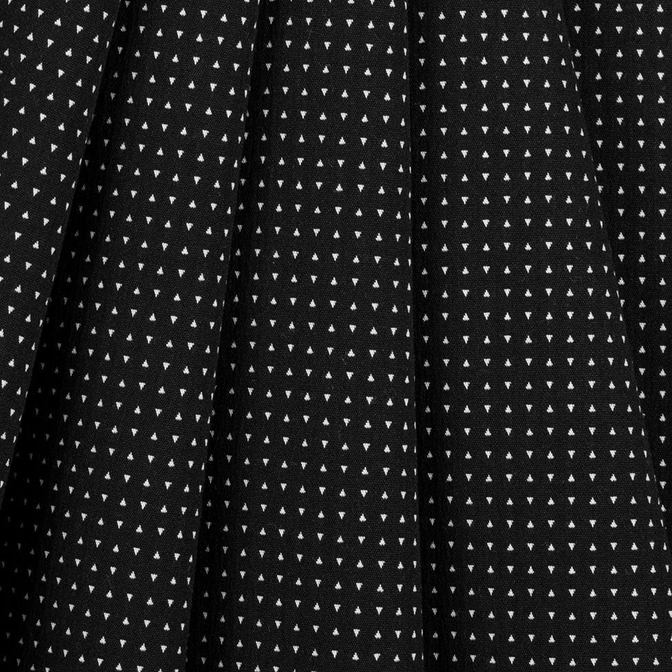 Turtledove/Black Geometric Stretch Cotton Jacquard Folded Turtledove/Black Geometric Stretch Cotton Jacquard Folded