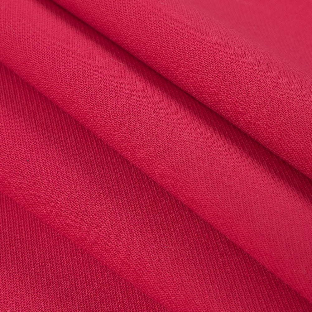 Raspberry Double Faced Cotton Serge Twill Folded Raspberry Double Faced Cotton Serge Twill Folded