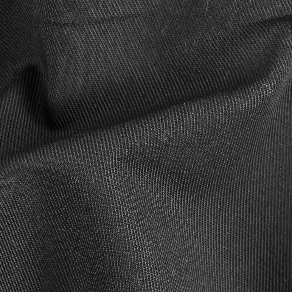 Black Eco-Friendly Blended Cotton Twill Detail Black Eco-Friendly Blended Cotton Twill Detail