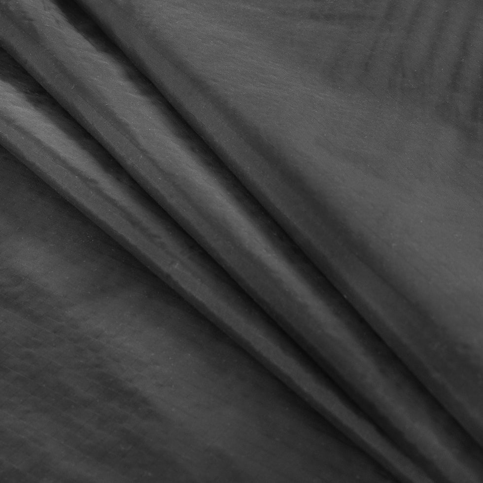 Black 70 Denier Square Nylon Ripstop - Detail Black 70 Denier Square Nylon Ripstop - Detail