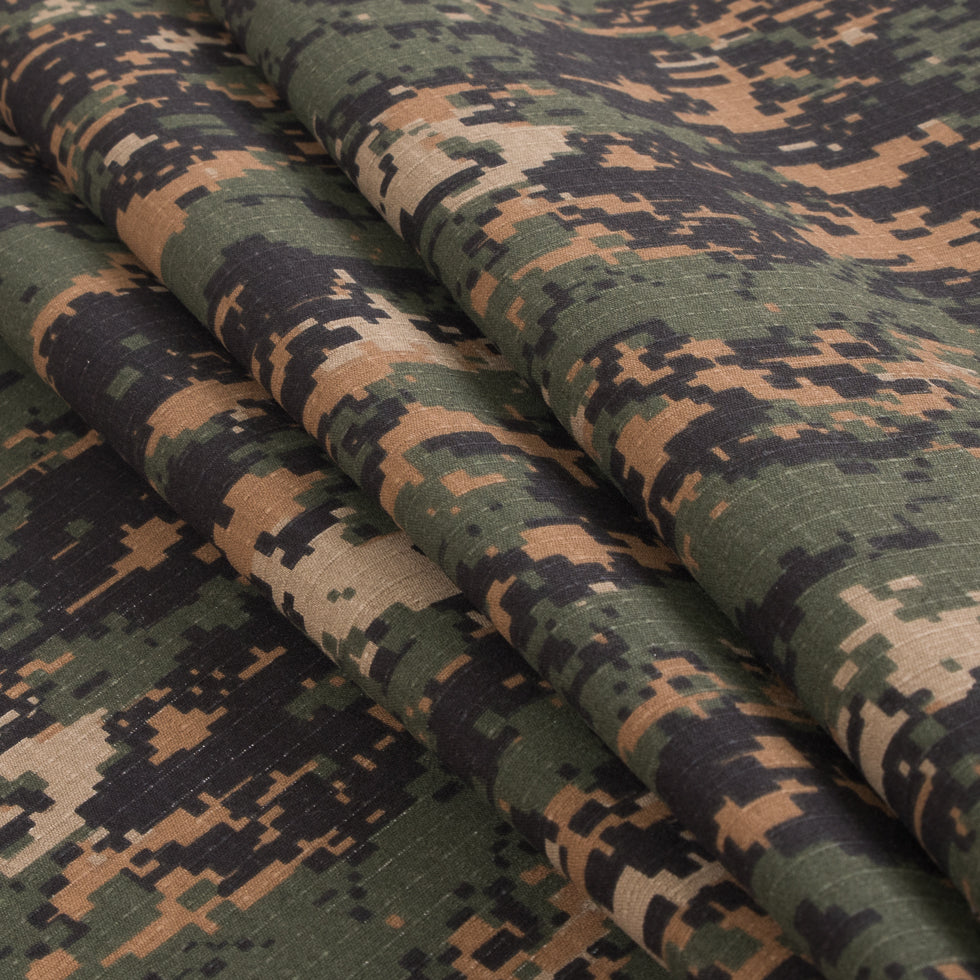 Sherwood Stalker Digital Camo Cotton Ripstop - Detail Sherwood Stalker Digital Camo Cotton Ripstop - Detail