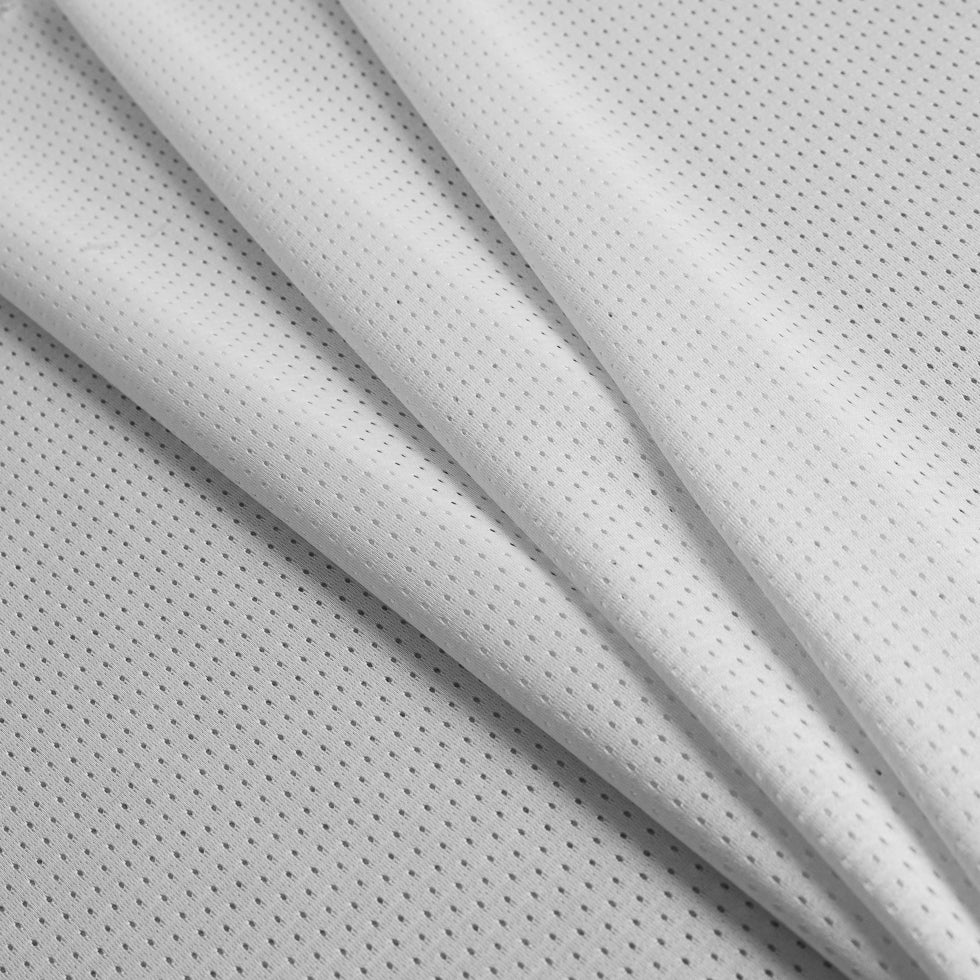 Polyester Athletic Mesh - White 100 Denier Detail Polyester Athletic Mesh - White 100 Denier Detail