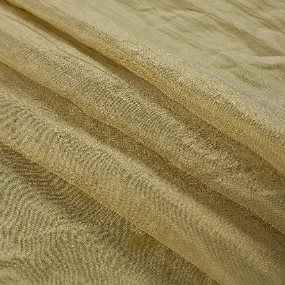 Custard Yellow Wrinkled Luminous Woven - Folded Custard Yellow Wrinkled Luminous Woven - Folded