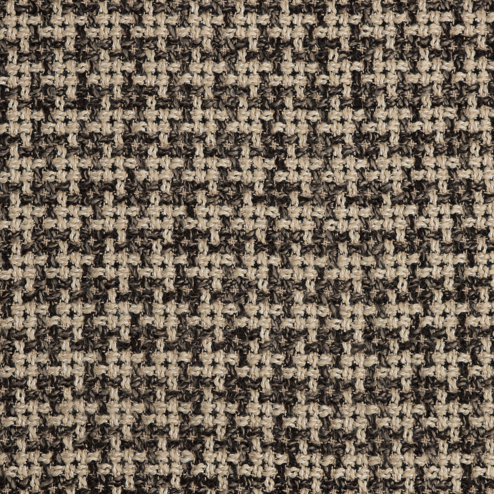 Natural/Black Checked Blended Wool Woven Natural/Black Checked Blended Wool Woven