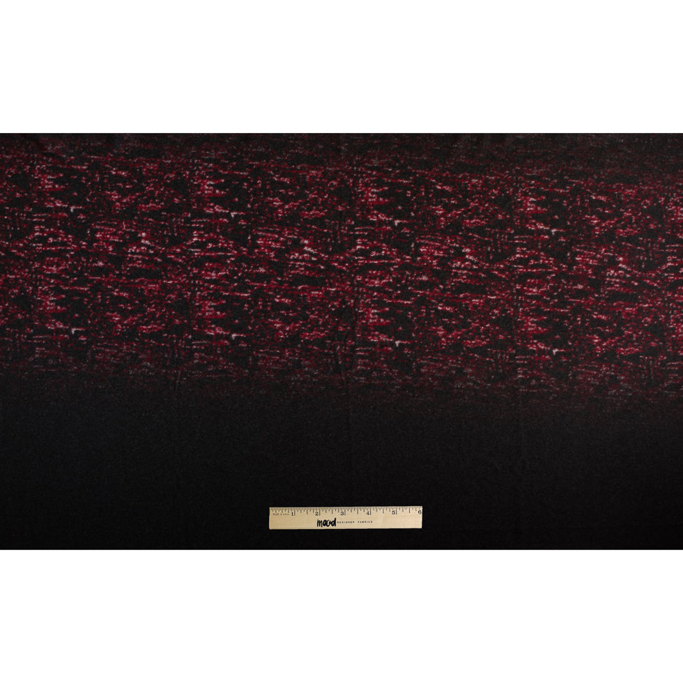 Red/Gray Abstract Wool Knit Panels - Folded Red/Gray Abstract Wool Knit Panels - Folded