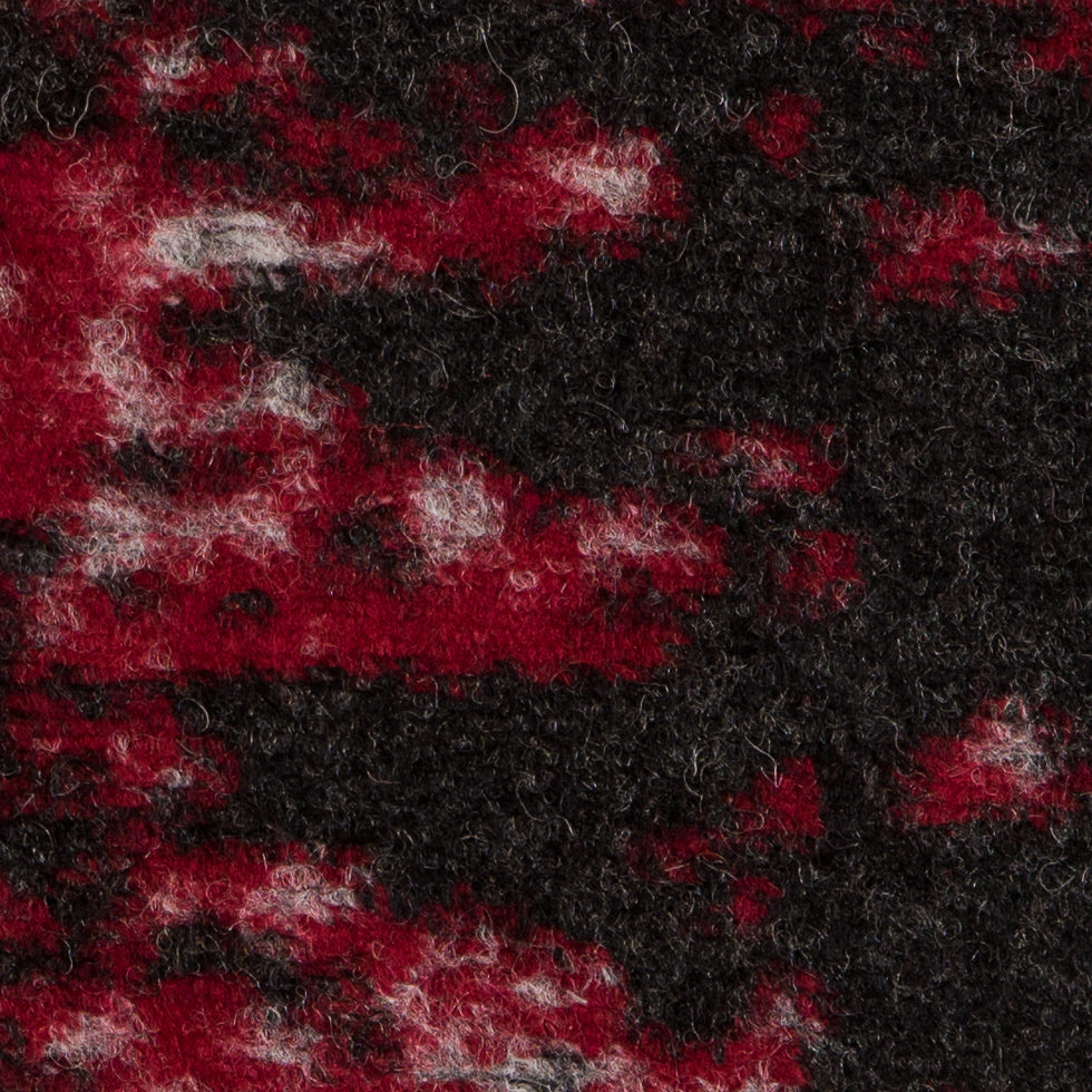 Red/Gray Abstract Wool Knit Panels - Full Red/Gray Abstract Wool Knit Panels - Full