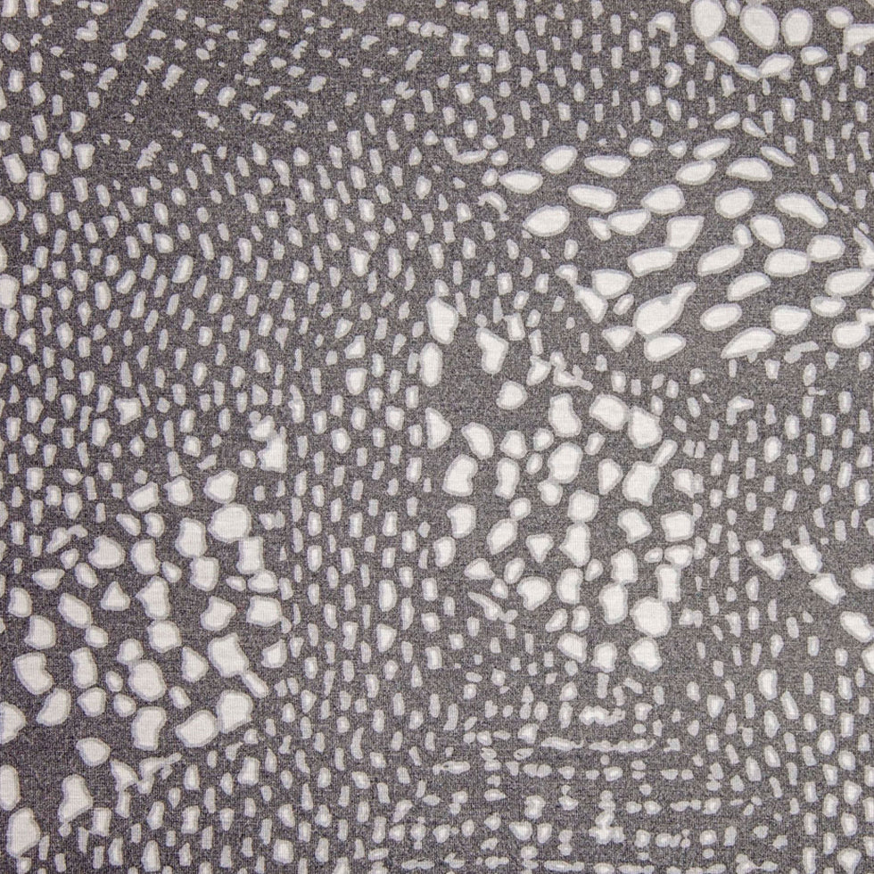 Gray/White Spotted Stretch Rayon Jersey Knit Gray/White Spotted Stretch Rayon Jersey Knit