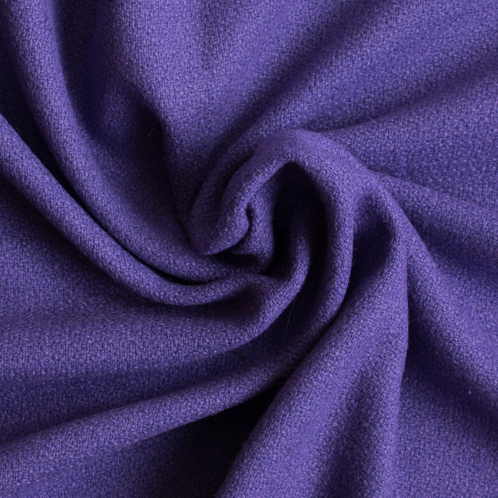 Purple Opulence Loosely Woven Wool Crepe Purple Opulence Loosely Woven Wool Crepe