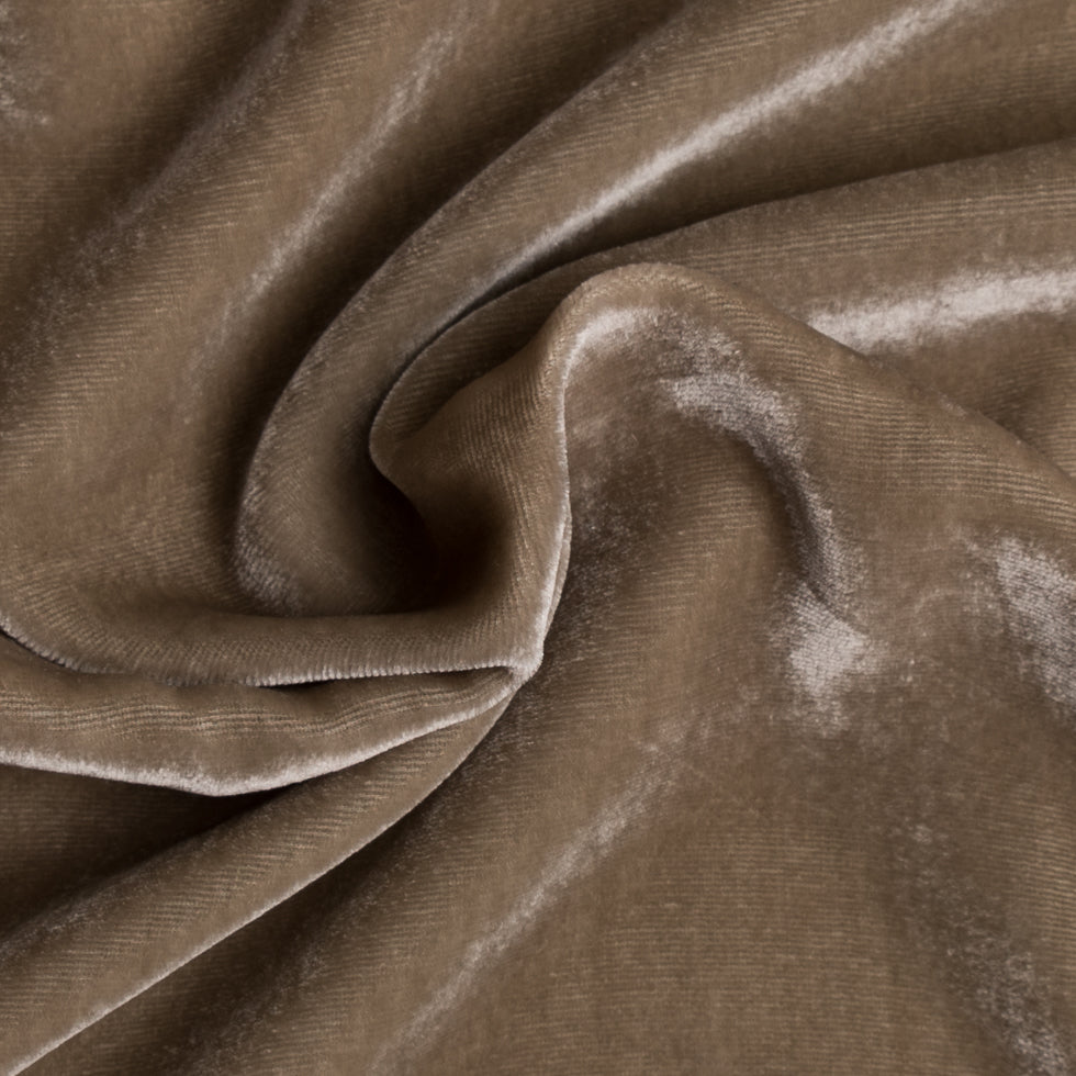Mushroom Soft Rayon-Silk Velvet - Full Mushroom Soft Rayon-Silk Velvet - Full