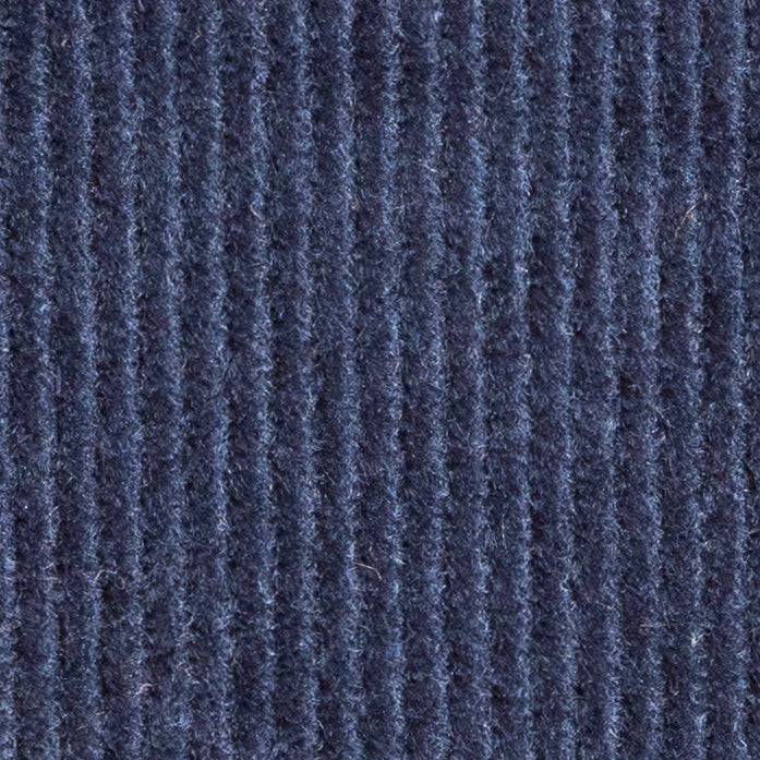 Deep Navy Cotton Twill Velvet Detail Deep Navy Cotton Twill Velvet Detail