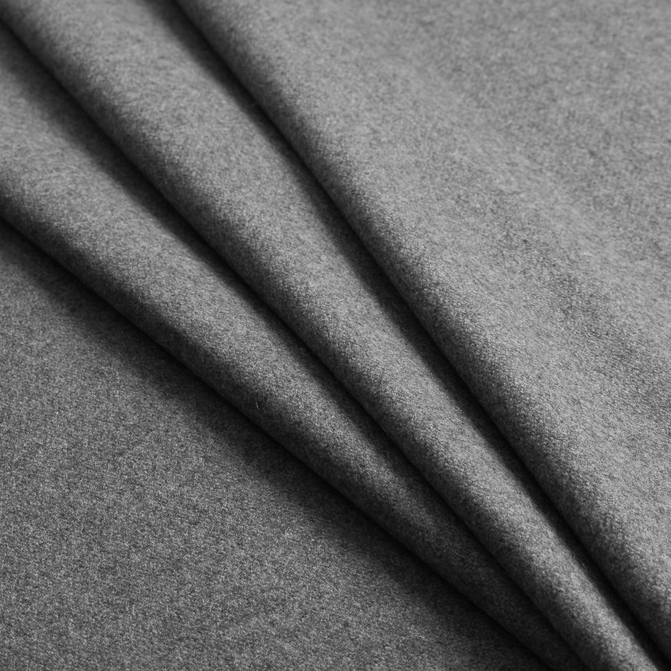 Italian Heathered Gray 100% Cashmere Detail Italian Heathered Gray 100% Cashmere Detail