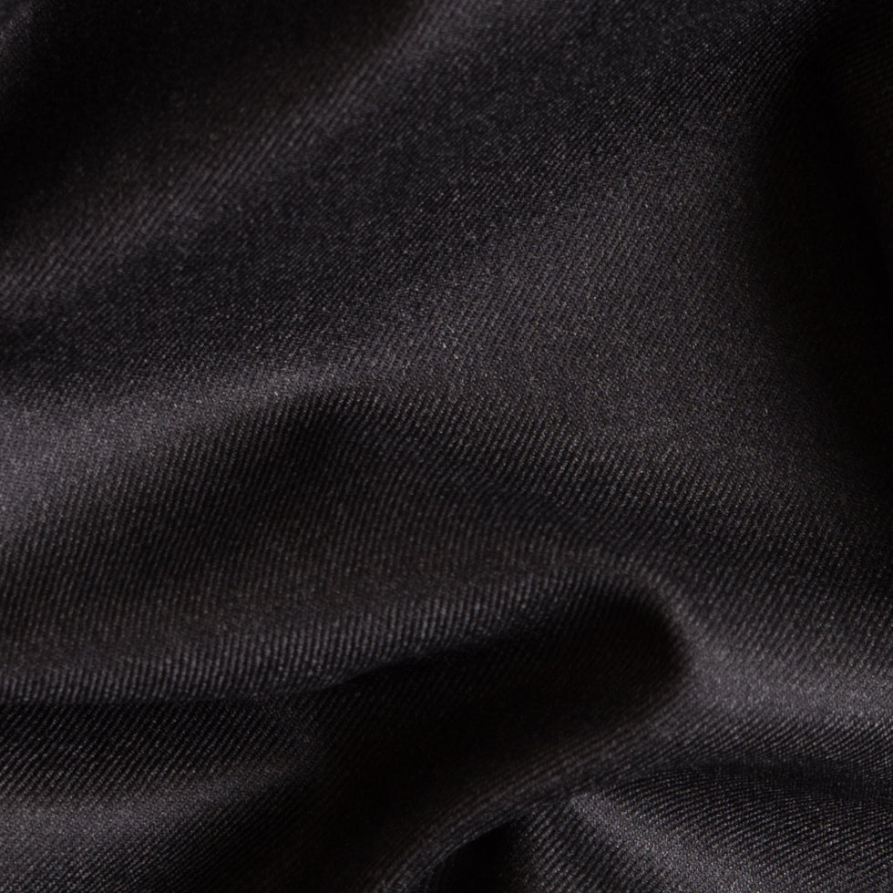 Super 160 Wool Suiting - Charcoal Detail Super 160 Wool Suiting - Charcoal Detail